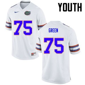 Youth Florida Gators #75 Chaz Green NCAA Nike White Authentic Stitched College Football Jersey AEC2262ZJ